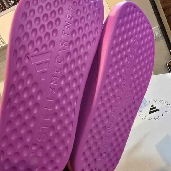 Adidas Women's Stella McCartney Slides Lilac Mule JS0266 Size 7 NEW PURPLE - Picture 9 of 16